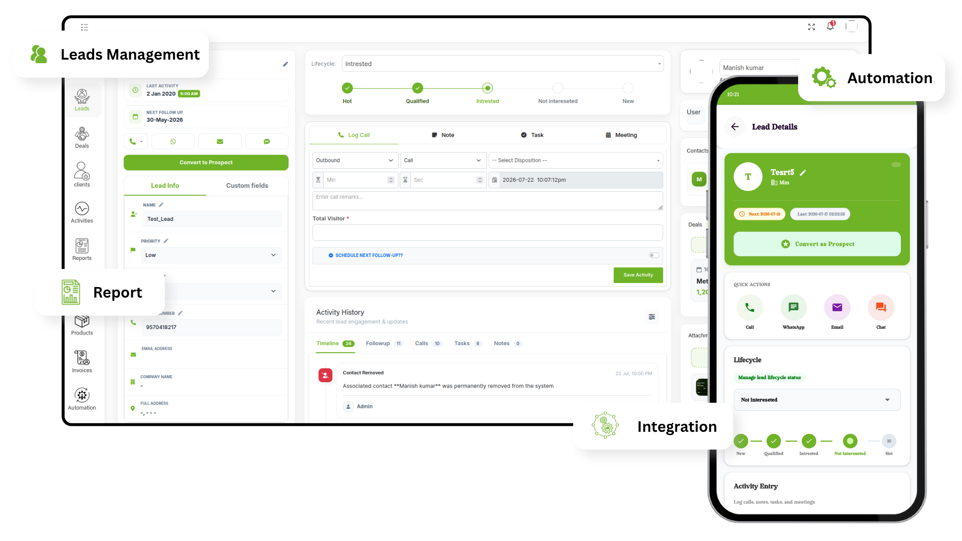 CRM Dashboard